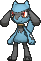 Riolu, Front, in X & Y