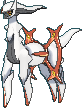 Arceus Fighting, Front, in X & Y