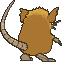Raticate, Back, in X & Y