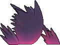 Gengar Mega, Back, in X & Y