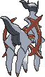 Arceus Fighting, Back, in X & Y