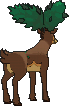 Sawsbuck Summer Form, Back, in X & Y