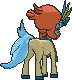 Keldeo Resolute Form, Back, in X & Y