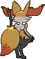 Braixen, Back, in X & Y