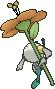 Floette Orange Flower, Back, in X & Y