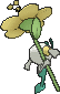 Floette Yellow Flower, Back, in X & Y