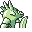 Scyther, Back, in Yellow