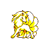 Ninetales, Front, in Yellow