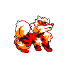 Arcanine, Front, in Yellow