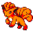 Vulpix, Game Boy Color, in Yellow
